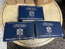 Willabee & Ward NFL Super Bowl Patch Complete Collection of 55 With Binders READ
