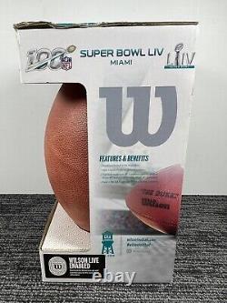 Wilson. Super Bowl LIV Miami. The Duke Official Game Football Chiefs 49ers