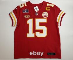 XL 48 Mahomes #15 Super Bowl LVIII 58 Vapor FUSE Elite Jersey Red Chiefs