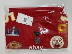 XL 48 Mahomes #15 Super Bowl LVIII 58 Vapor FUSE Elite Jersey Red Chiefs