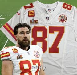 XL Travis Kelce #87 Vapor FUSE Jersey Super Bowl LIX 59 Chiefs Authentic