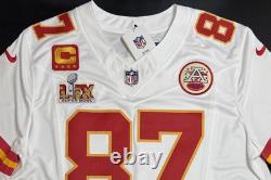 XL Travis Kelce #87 Vapor FUSE Jersey Super Bowl LIX 59 Chiefs Authentic