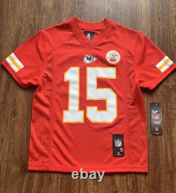 Youth Small Patrick Mahomes #15 Jersey NFL Kansas City Chiefs Red NEW