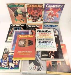13x 1983 GameDay Redskins Programme Super Bowl Lions Giants Eagles Dolphins Chiefs