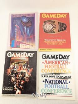 13x 1983 GameDay Redskins Programme Super Bowl Lions Giants Eagles Dolphins Chiefs