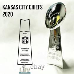 14 Chiefs de Kansas City 2020 Trophée Vince Lombardi Super Bowl 54 LIV