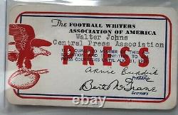 1967 Super Bowl I Pass Ticket Green Bay Packers Top K.c. Chiefs Bart Star Mvp Mt