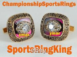 1969 Kansas City Chiefs Championnat Super Bowl Gold Ring Top Boutons De Manchette