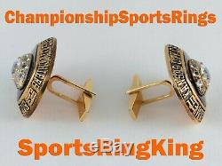 1969 Kansas City Chiefs Championnat Super Bowl Gold Ring Top Boutons De Manchette