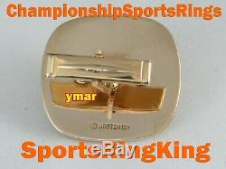1969 Kansas City Chiefs Championnat Super Bowl Gold Ring Top Boutons De Manchette
