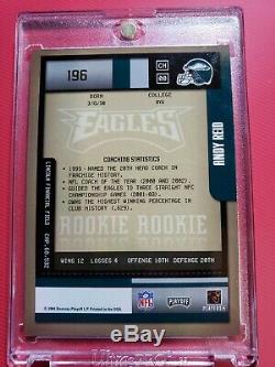 2004 Contenders Andy Reid Rookie Ticket Auto Superbowl Coach Rare Chefs Eagles