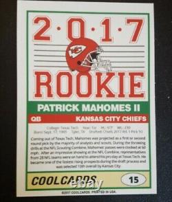 2017 Patrick Mahomes II Aceo Rookie Card #15 Kansas City Chiefs Rare Rc
