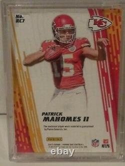 2017 Patrick Mahomes The National Gold Sparkle Rookie Kc Logo 1/10 Chefs Mvp