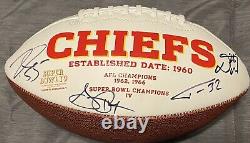 2019 2020 Kansas City Chiefs Super Bowl LIV Signé Autographed Football Rare