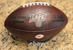 2019-20 Kansas City Chiefs Official Game Ball (warmup Used) Super Bowl LIV Champ