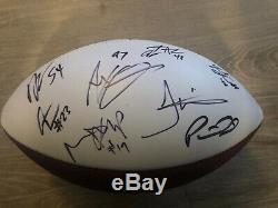 2019 Chiefs De Kansas City Signé Football Autograph Mahomes Kelce Super Bowl 54
