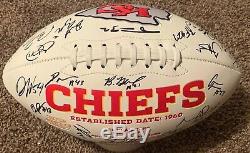 2019 Chiefs De Kansas City Signés Football Autograph Mahomes Super Bowl 54 Champs
