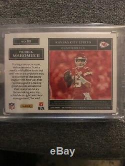 2019 Panini One Patrick Mahomes Quad Patch Auto 2/5 Chiefs Super Bowl Mvp