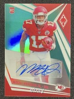 2019 Panini Phoenix Mecole Hardman Jr. RC Auto /10 SSP CHIEFS SUPER BOWL HERO
<br/> 	 
 <br/> 
Traduction en français : 2019 Panini Phoenix Mecole Hardman Jr. RC Auto /10 SSP CHIEFS SUPER BOWL HERO