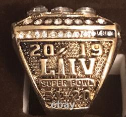 2020 Chefs De Ville Kansas Super Bowl LIV Champion Mvp Sz 9 Ring & Pine Box