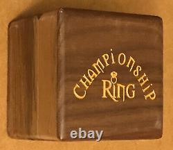 2020 Chefs De Ville Kansas Super Bowl LIV Champion Mvp Sz 9 Ring & Pine Box