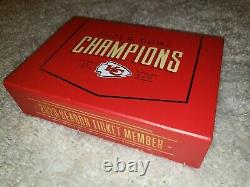 2020 Kansas City Chiefs Season Ticket Holder Box / Flag Super Bowl Champions Kc