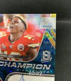 2020 Panini Spectra Tyreek Hill Signatures de Champion # /35 Chiefs Super Bowl