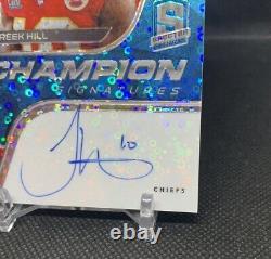 2020 Panini Spectra Tyreek Hill Signatures de Champion # /35 Chiefs Super Bowl