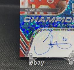 2020 Panini Spectra Tyreek Hill Signatures de Champion # /35 Chiefs Super Bowl