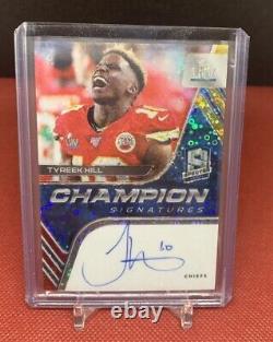 2020 Panini Spectra Tyreek Hill Signatures de Champion # /35 Chiefs Super Bowl