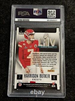 2022 Signature du Super Bowl de Harrison Butler Sélectionnée #SBLIVHB PSA 9/10 POP 2 Chiefs