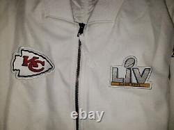 $250 Nike Kansas City Chefs Super Bowl LIV Bomber Jacket Femme'sz L Dans Euc