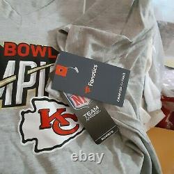 26 Nouveau Kansas City Chiefs NFL Pro Line Super Bowl Femme LIIV 3xl T-shirt Nos