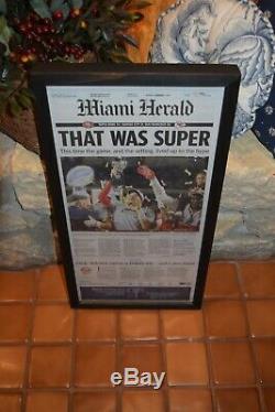 2 Set Kansas City Chiefs Framed Complete Journaux Super Bowl 54 Mahomes