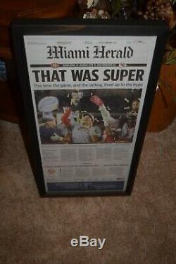 2 Set Kansas City Chiefs Framed Complete Journaux Super Bowl 54 Mahomes