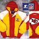 90 Vintage Starter Nfl Kansas City Chiefs Super Bowl Champions Jacket Xl Puffer