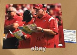 ANDY REID SUPER BOWL SIGNÉ AUTOGRAPHE 11x14 FOOTBALL Kansas City Chiefs NFL