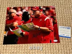 ANDY REID SUPER BOWL SIGNÉ AUTOGRAPHIE 11x14 FOOTBALL Kansas City Chiefs NFL