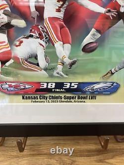 Affiche encadrée du Super Bowl des Kansas City Chiefs 26x30