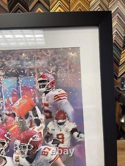 Affiche encadrée du Super Bowl des Kansas City Chiefs 26x30