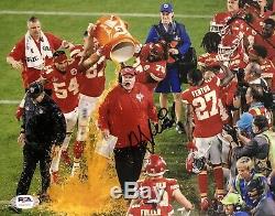 Andy Reid Signé Autographié Kansas City Chiefs Photo 8x10 Super Bowl Psa / Dna