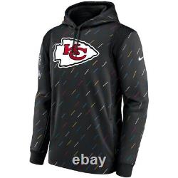 Authentique Nike Kansas City Chiefs Hommes NFL Crucial Catch Sweat à Capuche de Sideline NEUF