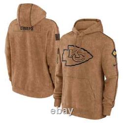 Authentique Sweat à capuche Nike Kansas City Chiefs pour hommes en hommage au service NFL 2023 - NEUF
