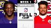 Baltimore Ravens Contre Kansas City Chiefs Match Complet Semaine 1 Saison Nfl 2024