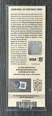 Billet COMMÉMORATIF Super Bowl 57 de Patrick Mahomes avec autographe 2023 STUB