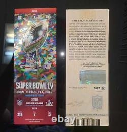 Billet Stub Super Bowl LV 55 Kansas City Chiefs V Tampa Bay Buccaneers 2/7/2021