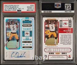 Billet Super Bowl 2022 1/1 de Chris Oladokun Contenders Chiefs Invest PSA