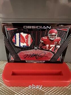 Carte de collection Mecole Hardman Obsidian RPA #2/10 Holo Chiefs Super Bowl Winner Auto