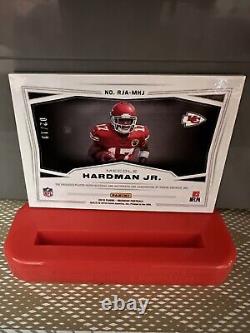 Carte de collection Mecole Hardman Obsidian RPA #2/10 Holo Chiefs Super Bowl Winner Auto