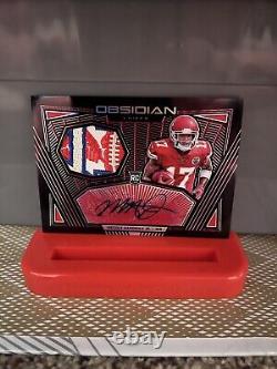 Carte de collection Mecole Hardman Obsidian RPA #2/10 Holo Chiefs Super Bowl Winner Auto